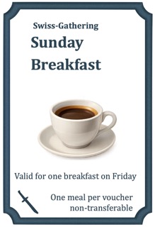 Breakfast Sunday CHF 9,-